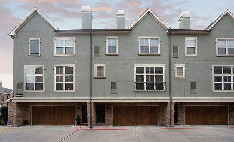 Exterior with garage view - Alto at Highland Park